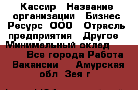 Кассир › Название организации ­ Бизнес Ресурс, ООО › Отрасль предприятия ­ Другое › Минимальный оклад ­ 30 000 - Все города Работа » Вакансии   . Амурская обл.,Зея г.